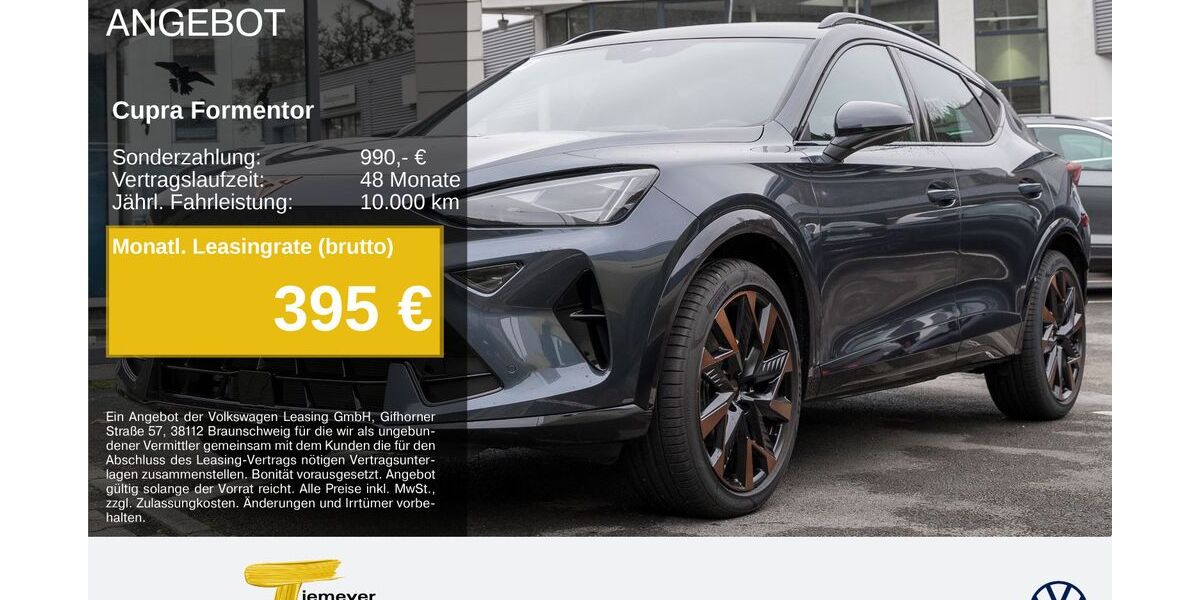 Cupra Formentor 9.999 km 34.990 &euro; Remscheid 42897