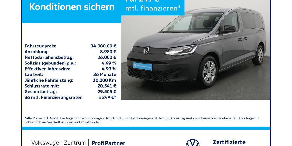 VW Caddy Maxi 14.002 km 33.980 &euro; Leverkusen 51379