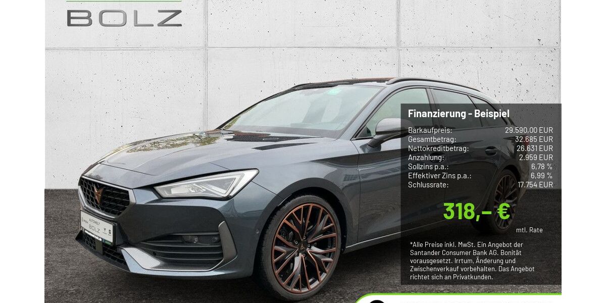 Cupra Leon 33.265 km 29.590 &euro; Pulheim-Brauweiler 50259