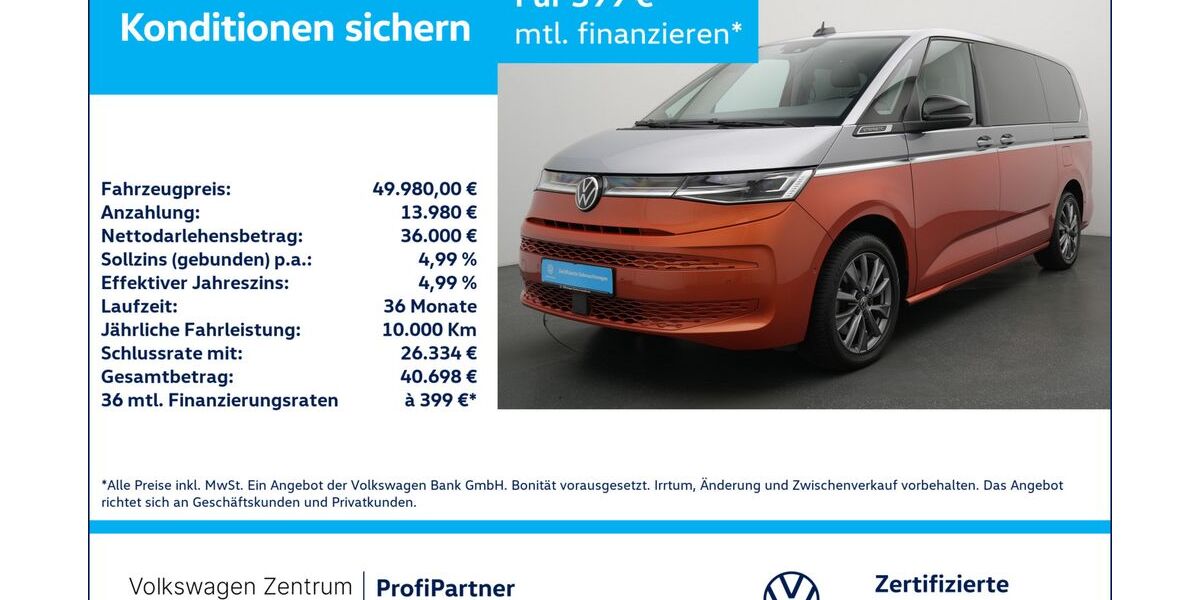 VW T7 Multivan 49.946 km 49.480 &euro; Leverkusen 51379