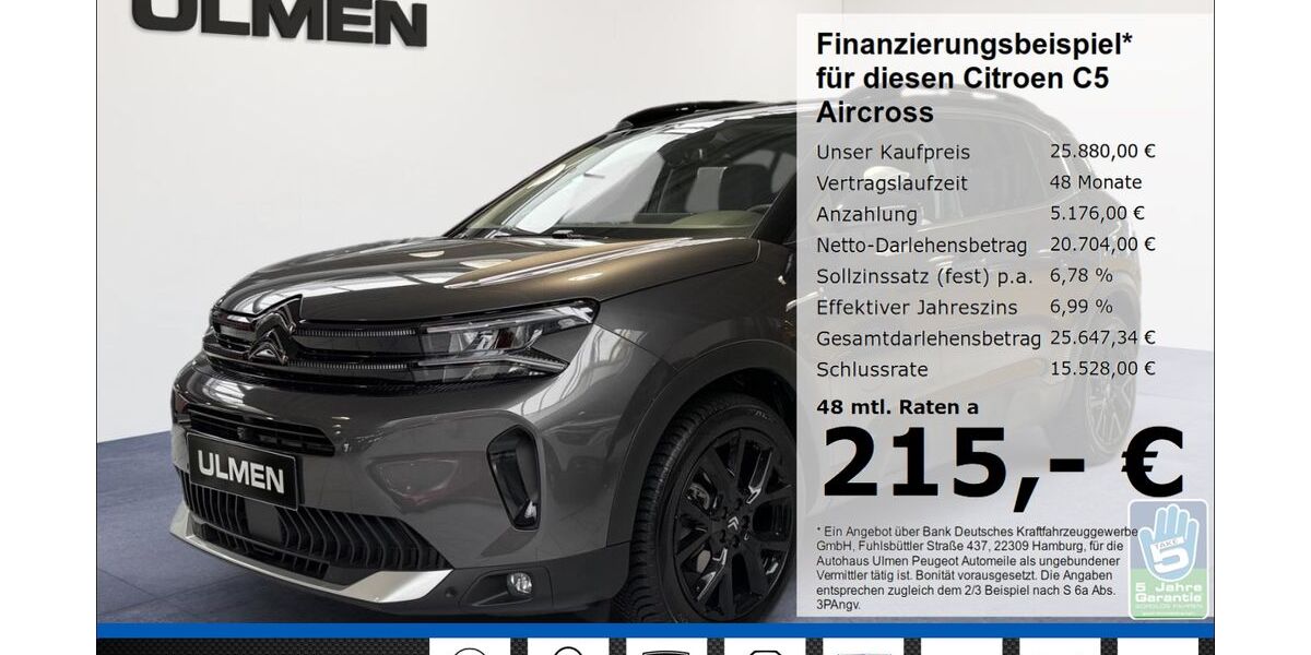 Citroen C5 Aircross 5.915 km 25.480 &euro; Düsseldorf 40233