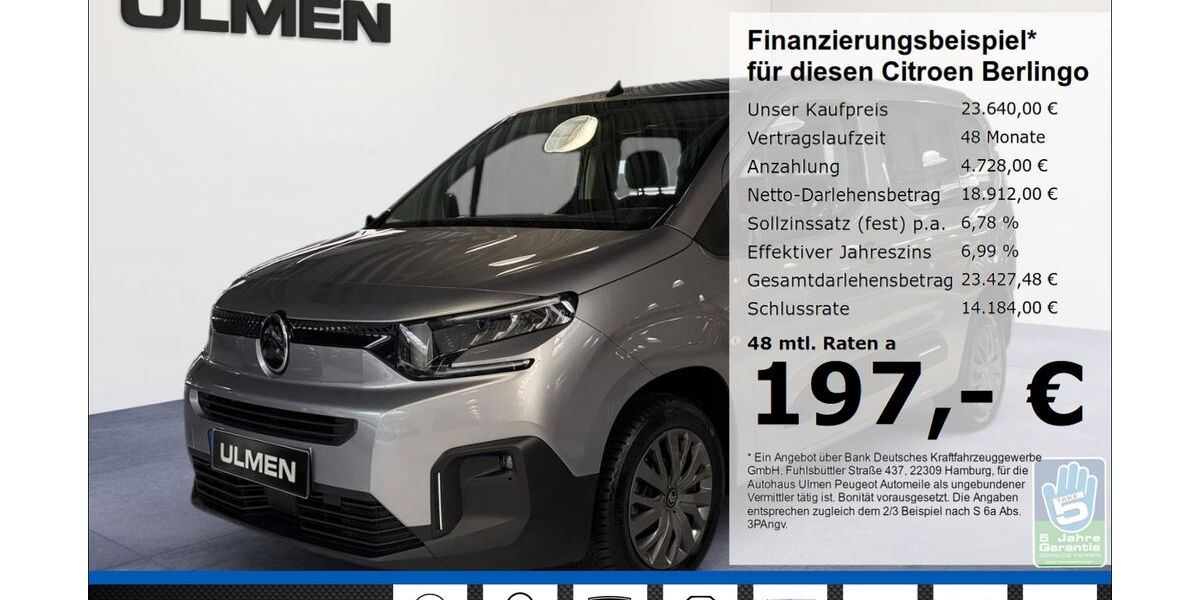 Citroen Berlingo 47.842 km 23.640 &euro; Düsseldorf 40233