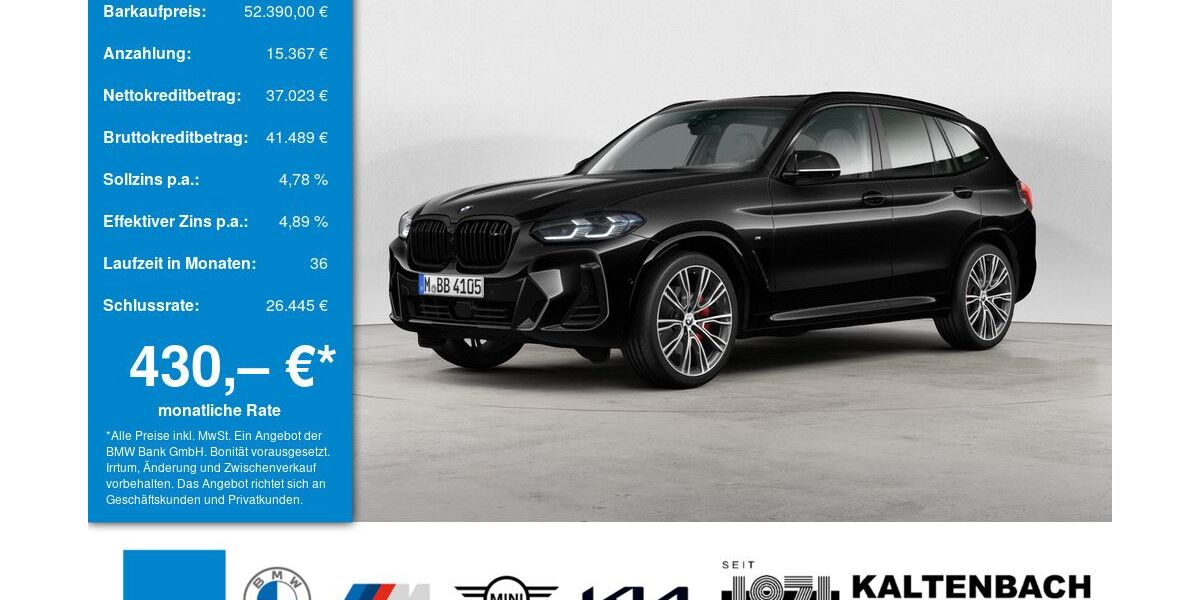 BMW X3 M40 67.349 km 52.390 &euro; Bergisch Gladbach 51469