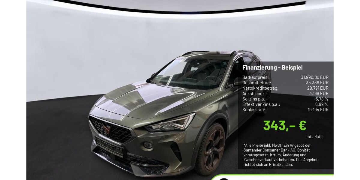 Cupra Formentor 22.566 km 30.690 &euro; Pulheim-Brauweiler 50259